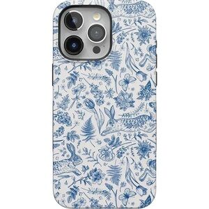 Casely Iphone 15 Pro Max Hop & Bloom Bunny Toile Case.